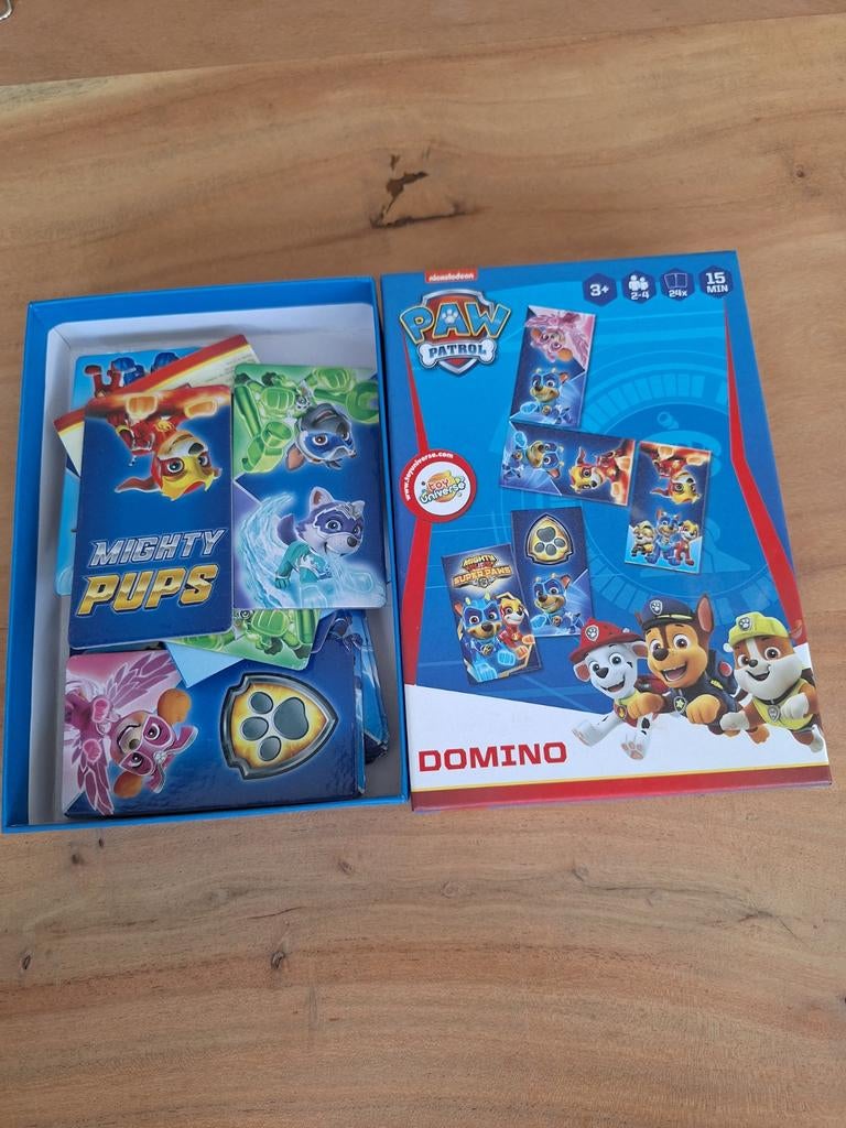 Paw Patrol domino, Ophalen of Verzenden, 10 tot 50 stukjes, 2 tot 4 jaar