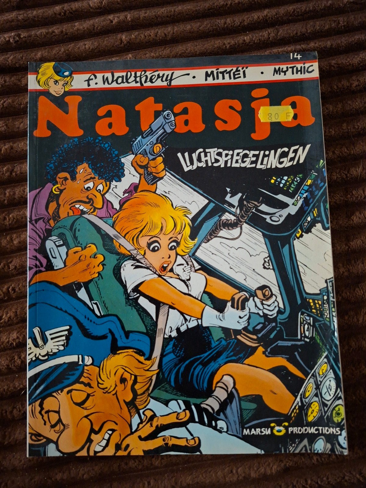 Natasja: Luchtspiegelingen - Stripboek (1989), Eén stripboek, Ophalen of Verzenden, Gelezen, François Walthéry