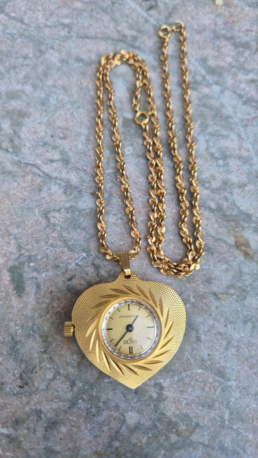 Vintage Ancre Dameshanghorloge - 17 Jewels Mechanisch Uurwer, Overige merken, Overige materialen, Zakhorloge, Gebruikt