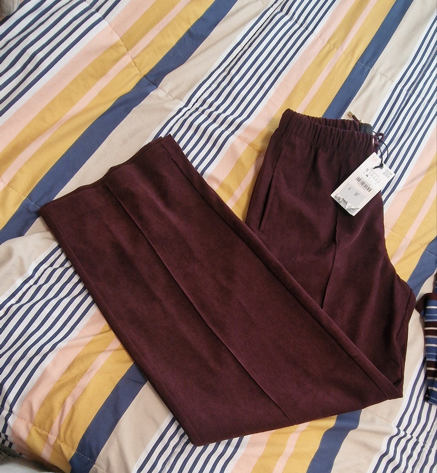 Zara broek bordeauxrood maat S, Zara, Nieuw, Ophalen of Verzenden, Maat 36 (S)