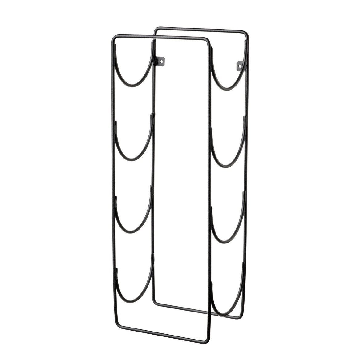 Twee wijnrekjes voor aan de muur, Ophalen, Gebruikt, Metaal, 5 tot 15 flessen