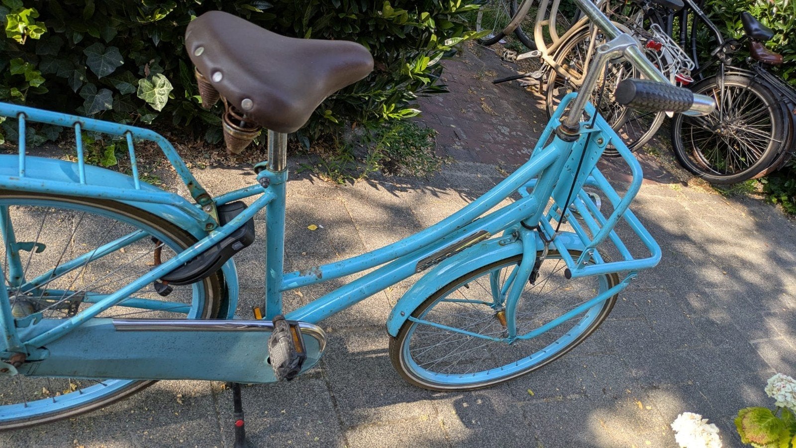 Blauwe fiets merk sparta, Ophalen, Zo goed als nieuw, Terugtraprem, Sparta