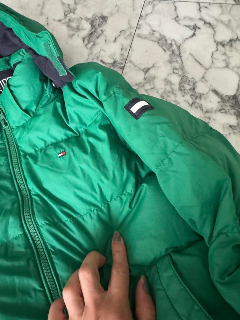 Tommy Hilfiger Jas - Groen, Kleding | Dames, Jassen | Winter, Ophalen of Verzenden, Zo goed als nieuw, Maat 38/40 (M), Groen