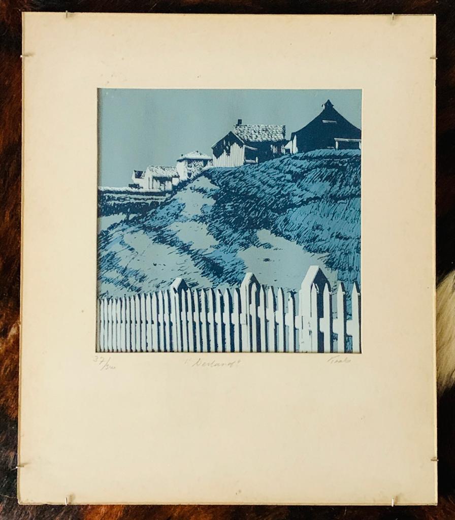 Leo Kools (geboren 1941). Zeefdruk “Ierland”, Antiek en Kunst, Kunst | Litho's en Zeefdrukken, Ophalen of Verzenden