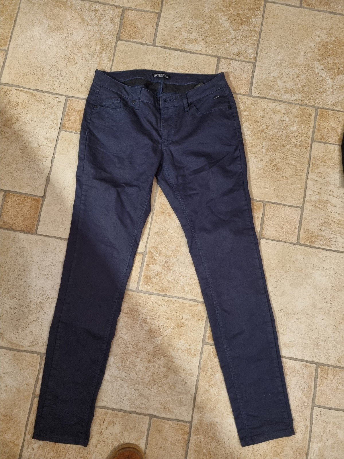 Prachtige superstar blauwe broek maat 38, Maat 38/40 (M), Blauw, Ophalen of Verzenden, Zo goed als nieuw