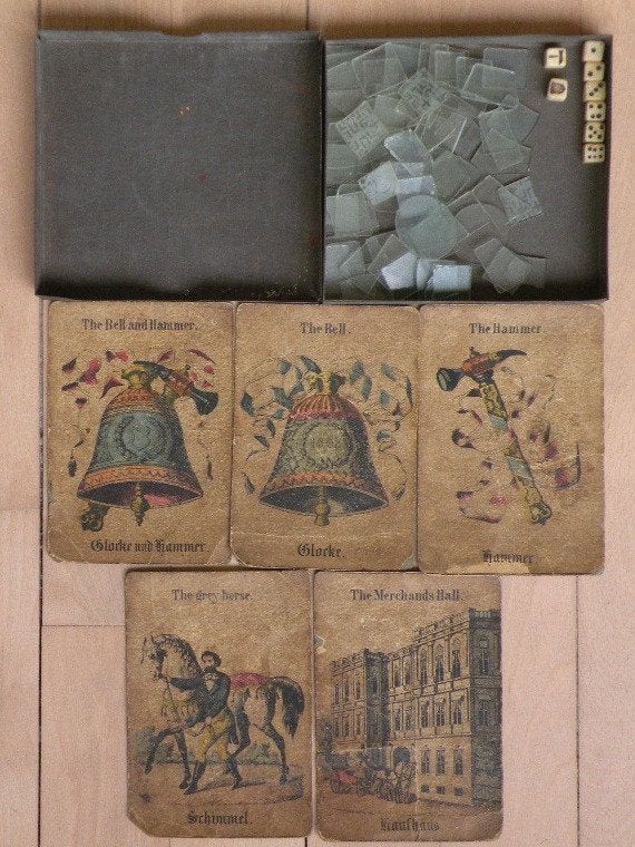 Glock und Hammer.  Historische dobbel- en kaartspel., Ophalen of Verzenden, Zo goed als nieuw