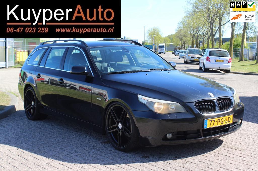 BMW 5-serie Touring 525i Executive AUTOMAAT LEDER, Automaat, Achterwielaandrijving, Gebruikt, 2000 kg