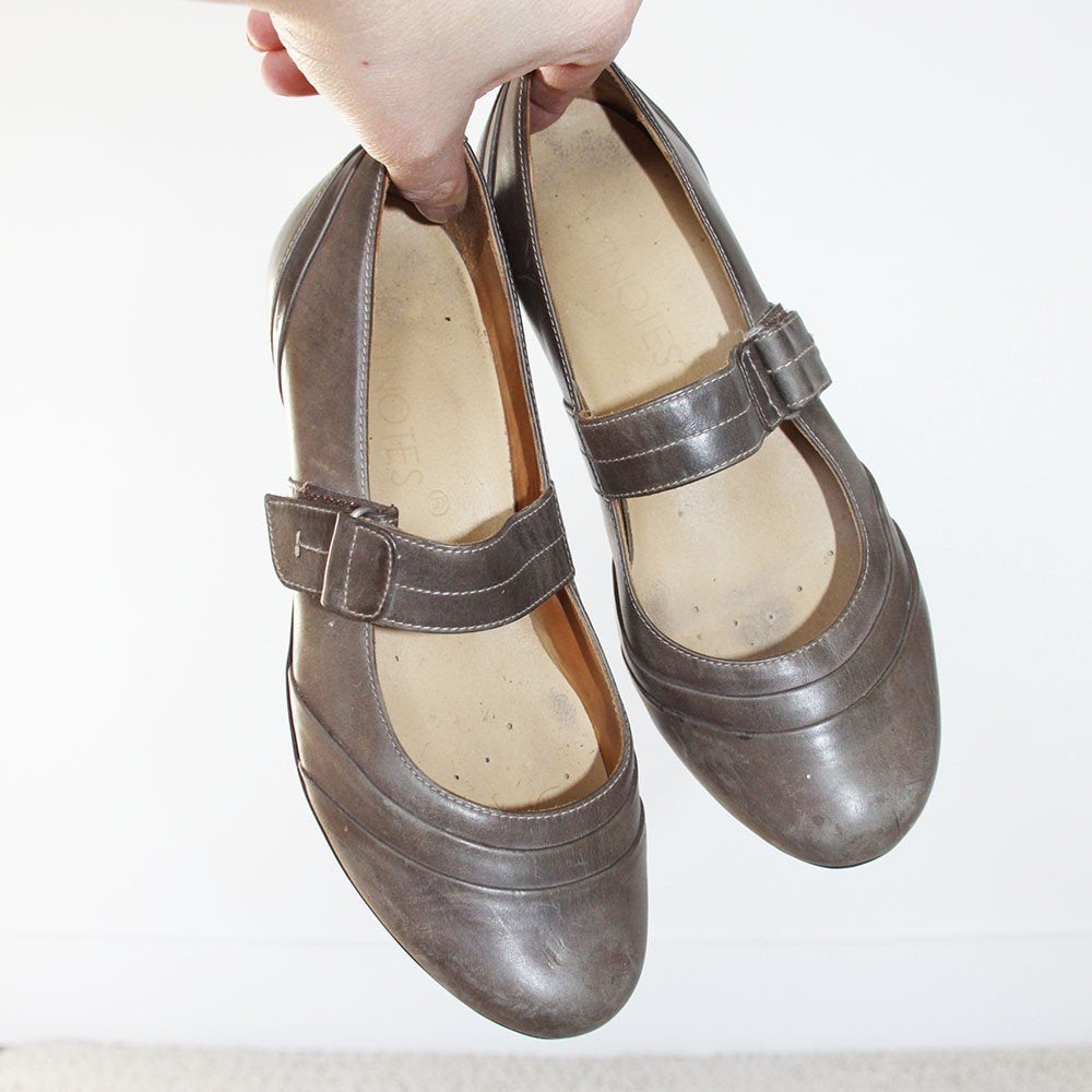 Mooie Leren Footnotes Pumps -s15 (Maat 38) € 40,-, Pumps, Overige kleuren, Ophalen of Verzenden, Zo goed als nieuw