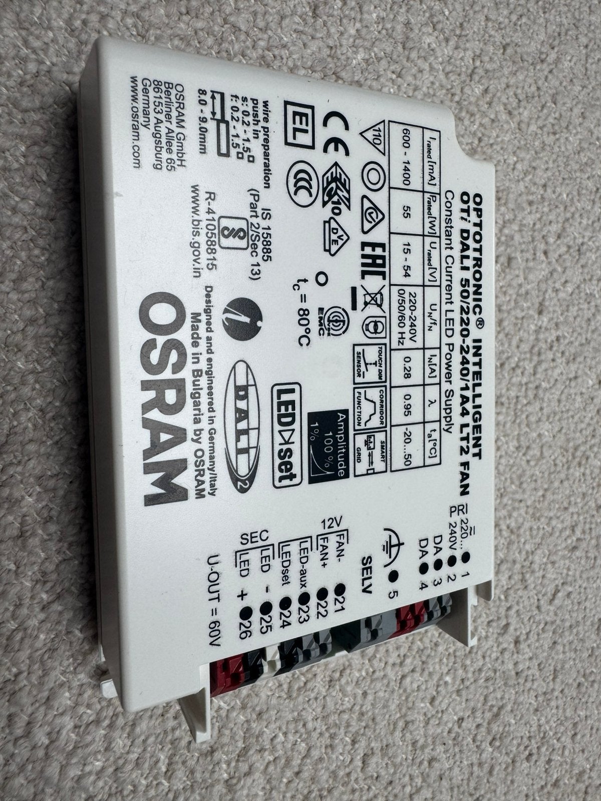 Osram Optotronic led adapter, Ophalen of Verzenden, Zo goed als nieuw