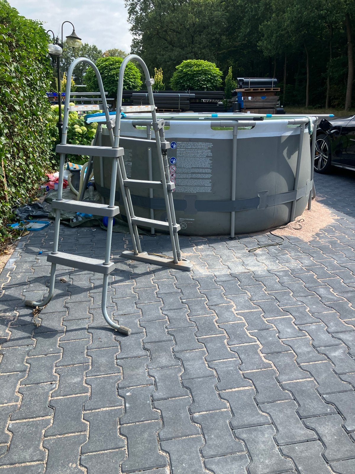 Bestway Power Steel Zwembad 4.27m x 2.50m, Ophalen, Gebruikt, 200 tot 300 cm, 80 tot 120 cm