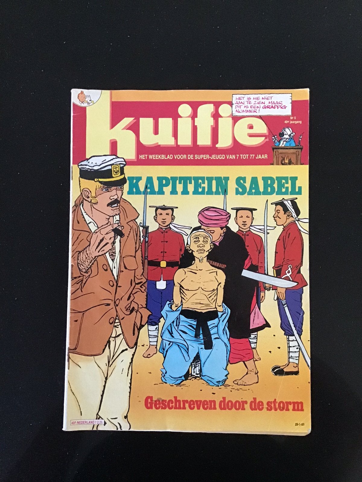 Weekblad. Kuifje. Uitgave 1985. Nummer 5., Boeken, Eén stripboek, Verzenden, Gelezen