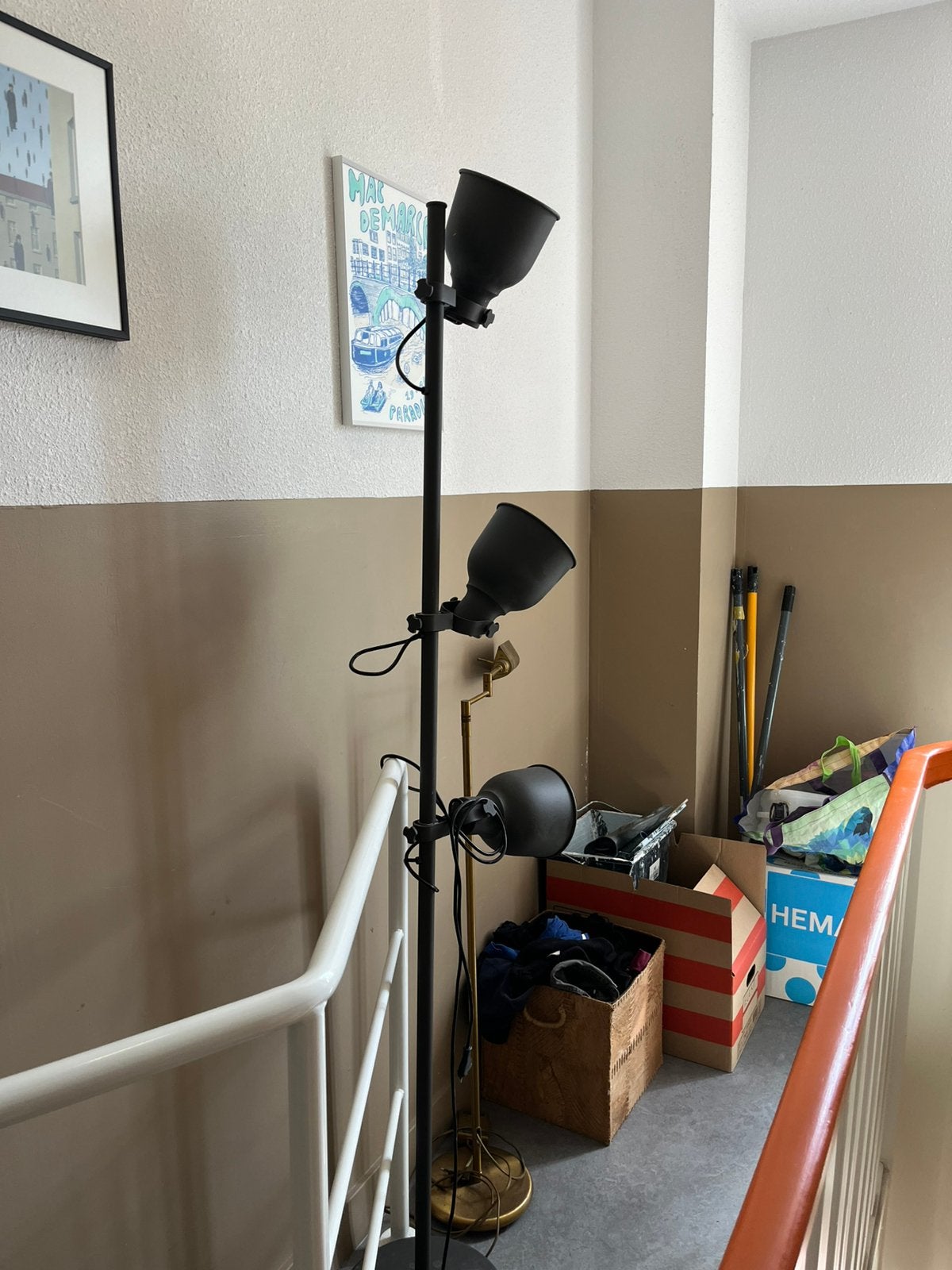 HEKTAR 3x Vloerlamp Ikea, Huis en Inrichting, Lampen | Vloerlampen, Ophalen, 150 tot 200 cm