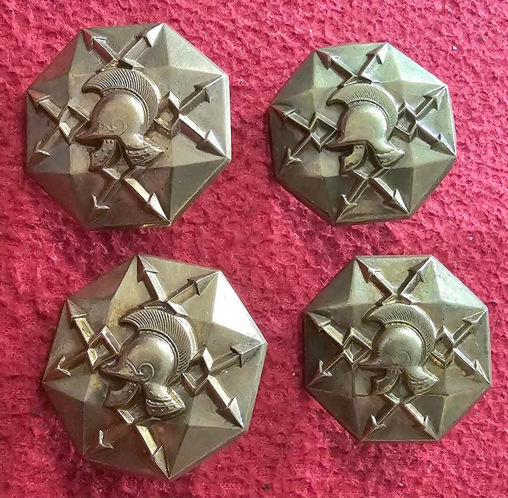 4x Schouderemblemen Verbindingstroepen Landmacht, Ophalen of Verzenden, Landmacht, Nederland, Embleem of Badge
