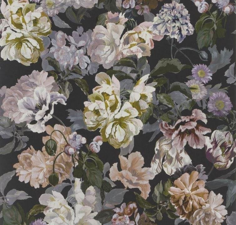Designers Guild Delft Flower Vliesbehang - PDG1033/01, Bloemen, Ophalen of Verzenden, Klassiek, Overige merken