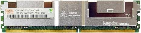 4x 1GB Hynix HYMP512F72CP8N3-Y5 AC-C PC2-5300F DDR2 ECC RAM, 1 GB of minder, Overige soorten, Server, Ophalen of Verzenden