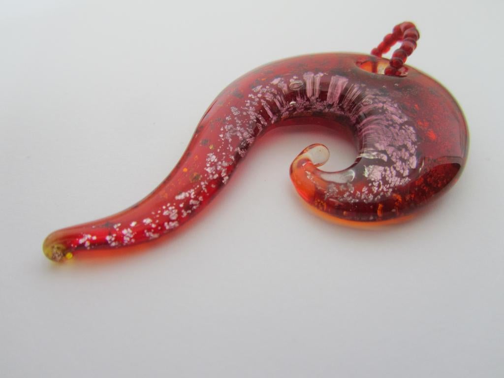 Prachtige grote Millefiori Murano glas hanger, Verzenden, Zo goed als nieuw, Glas of Kristal