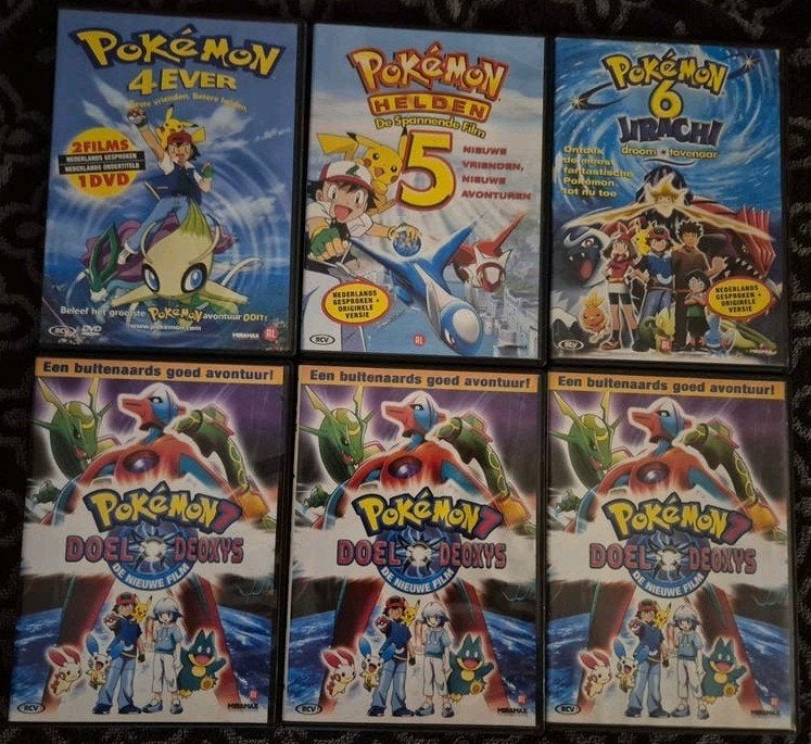 Pokémon DVD Collectie: 4Ever, Helden, Deoxys, Jirachi, Gebruikt, Animatie, Verzamelbox, Alle leeftijden