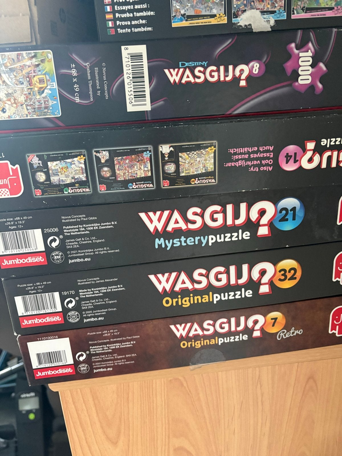 Te ruil: Wasgij puzzels, Ophalen