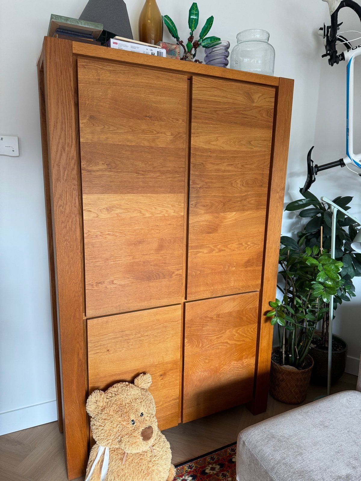 Gratis: eikenhouten kast (110x178x40 cm), Huis en Inrichting, Ophalen, Gebruikt, 100 tot 150 cm, Eikenhout
