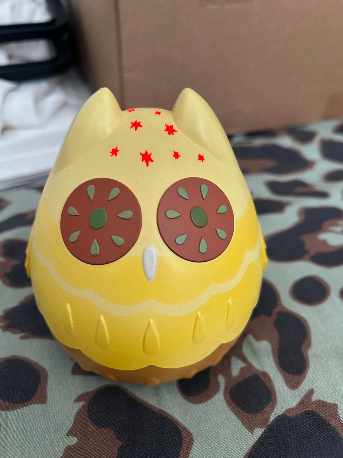 Uil nachtlampje, Ophalen of Verzenden, Zo goed als nieuw, Draadloos, Lamp