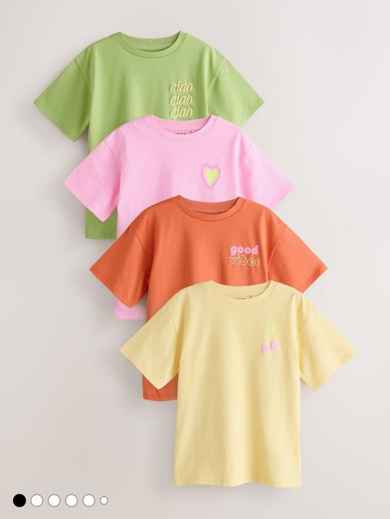 Next T-shirts maat 116, nieuw met prijskaartje, Meisje, Nieuw, Ophalen of Verzenden, Shirt of Longsleeve