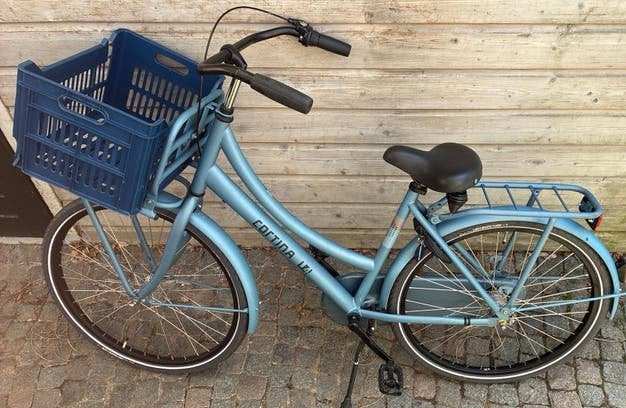 Cortina U4 meisjesfiets blauw 26 inch, Terugtraprem, Gebruikt, Versnellingen, Ophalen