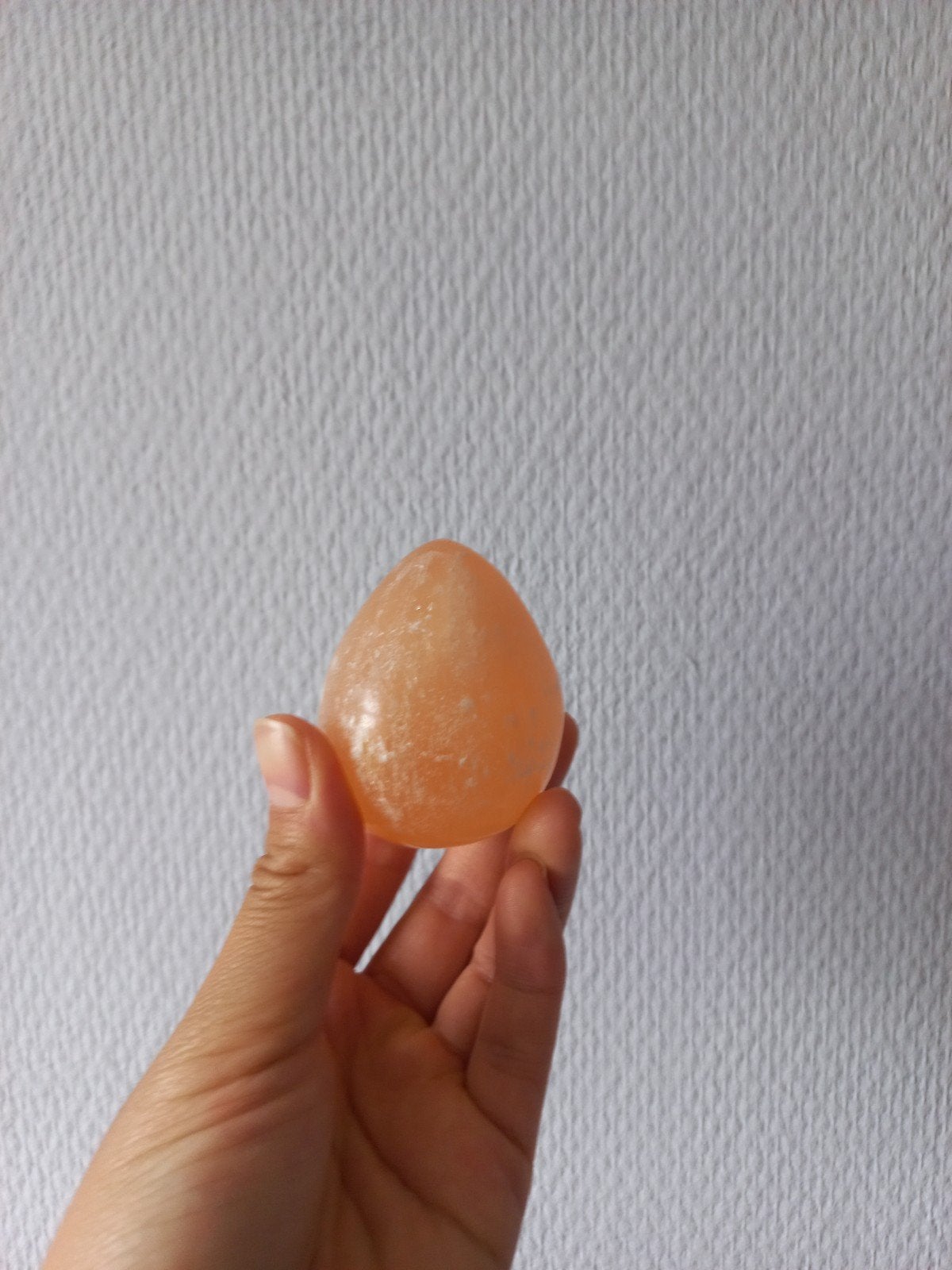 Oranje steen (geen zout) - Decoratieve bol/ei, Verzenden, Nieuw