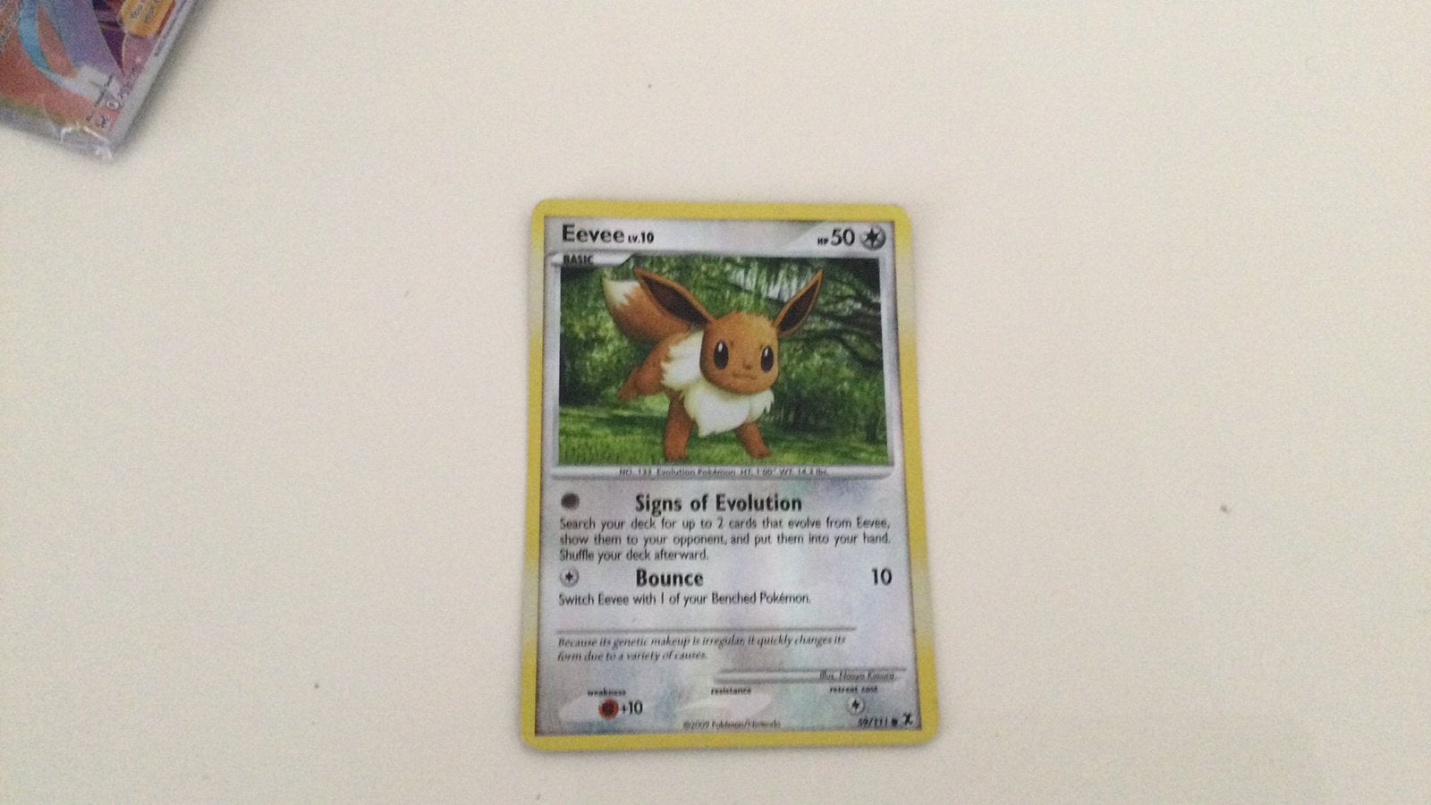 Eevee Lv10, Hobby en Vrije tijd, Verzamelkaartspellen | Pokémon, Ophalen of Verzenden, Zo goed als nieuw