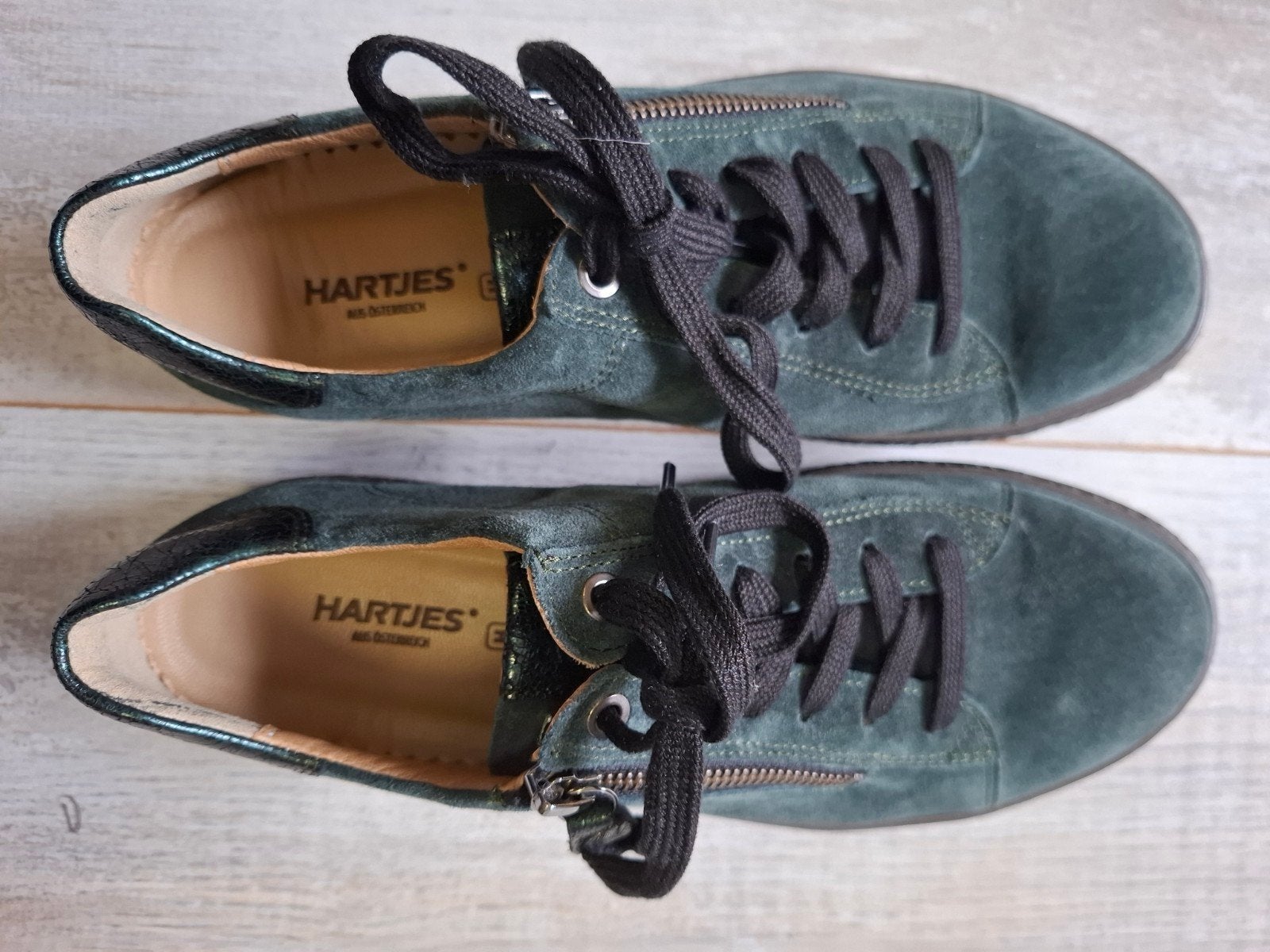 Hartjes schoenen, maat 39, zo goed als nieuw, Ophalen of Verzenden, Hartjes, Groen, Sneakers of Gympen