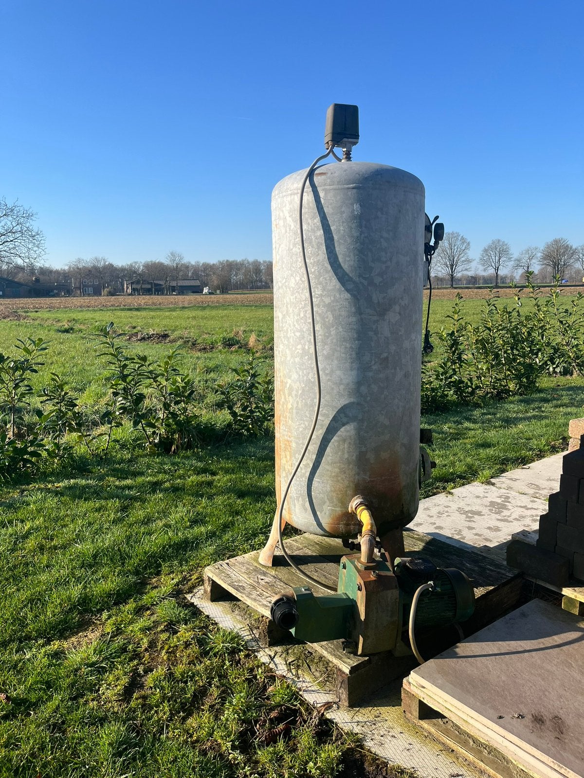 Hydrofoor drukketel, waterdruk ketel 805 l. grondwaterpomp, Tuin en Terras, Waterpompen, Ophalen, Gebruikt, Handmatig, Beregeningspomp