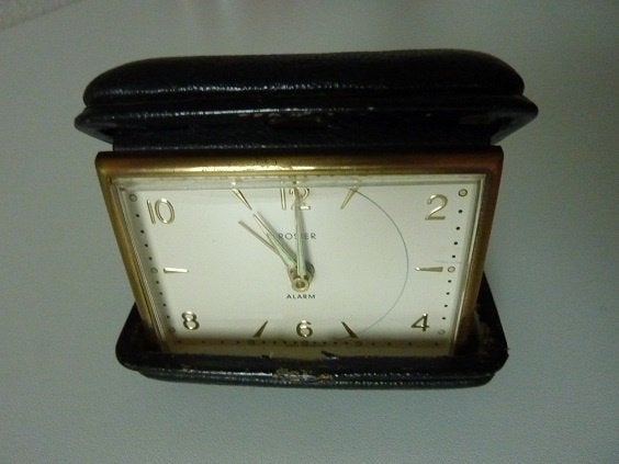Retro Rosier Reisklokje zwart, Ophalen, Huis en Inrichting