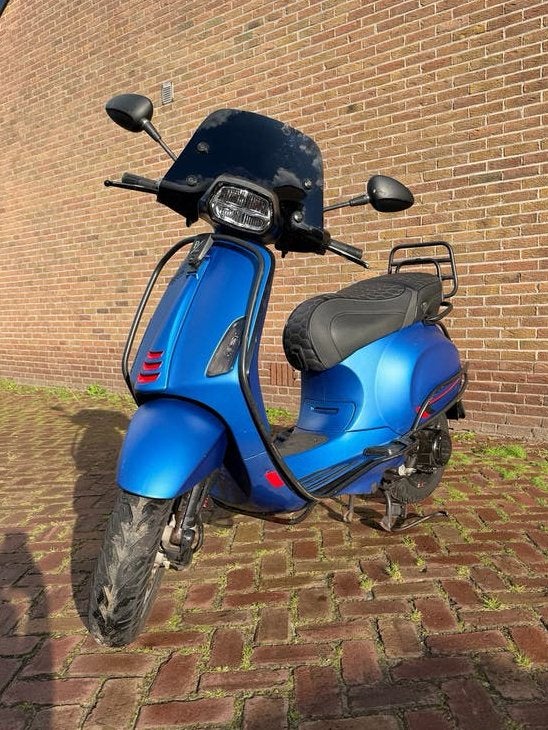 Vespa Sprint 2019 Blue Vivace | 80cc | 1e eigenaar, Ophalen, Gebruikt, Overige modellen, 80 cc
