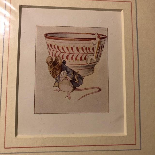 Beatrix Potter Schilderijtje Muis Gentleman Mouse Nieuw, Ophalen of Verzenden, Nieuw, Dier