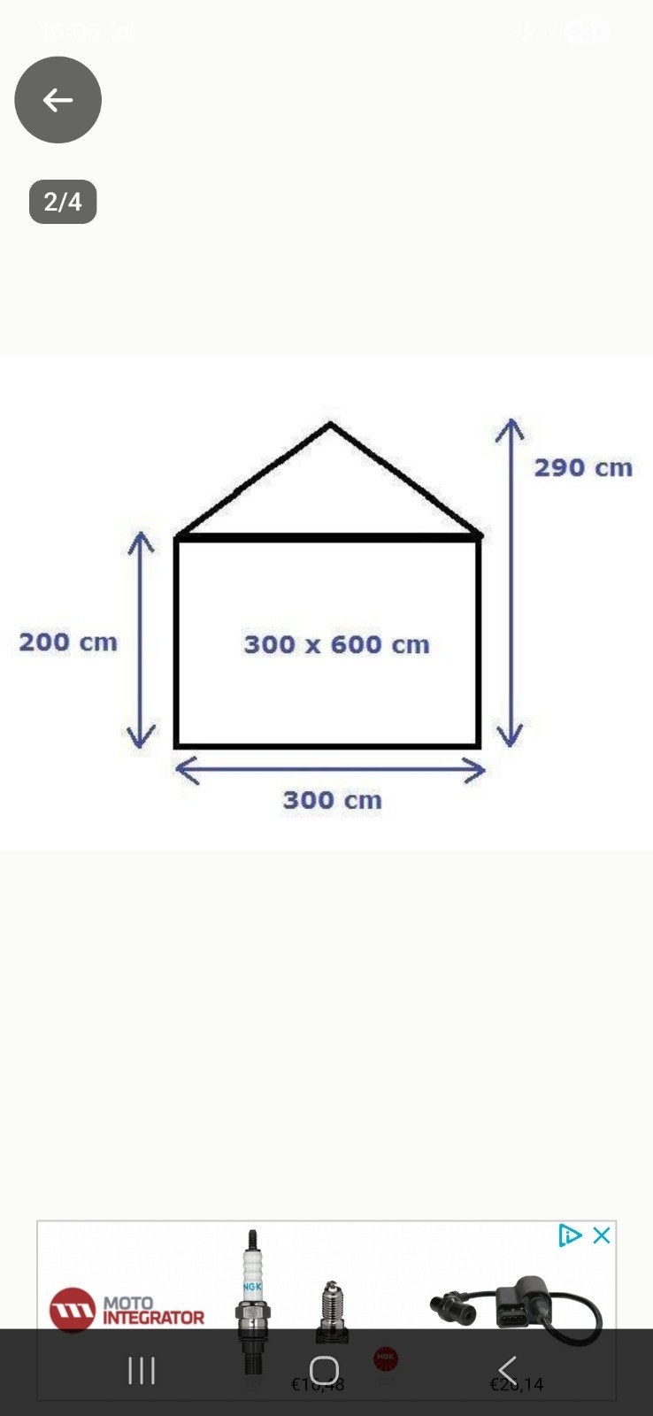 Opslagtent 3×6 mtr. ( Let op alleen tent, geen frame), Tuin en Terras, Partytenten, Ophalen, Opvouwbaar, Overige typen, Zo goed als nieuw