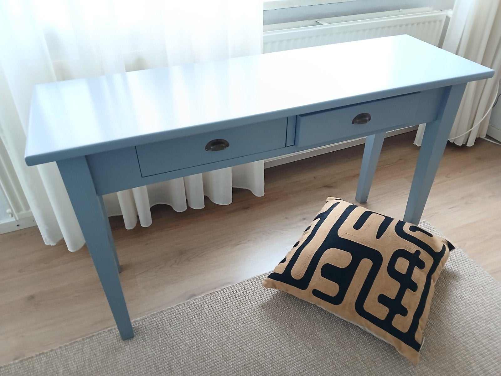 Grijze sidetable, Ophalen, Gebruikt, 75 cm of meer, 60 cm of meer
