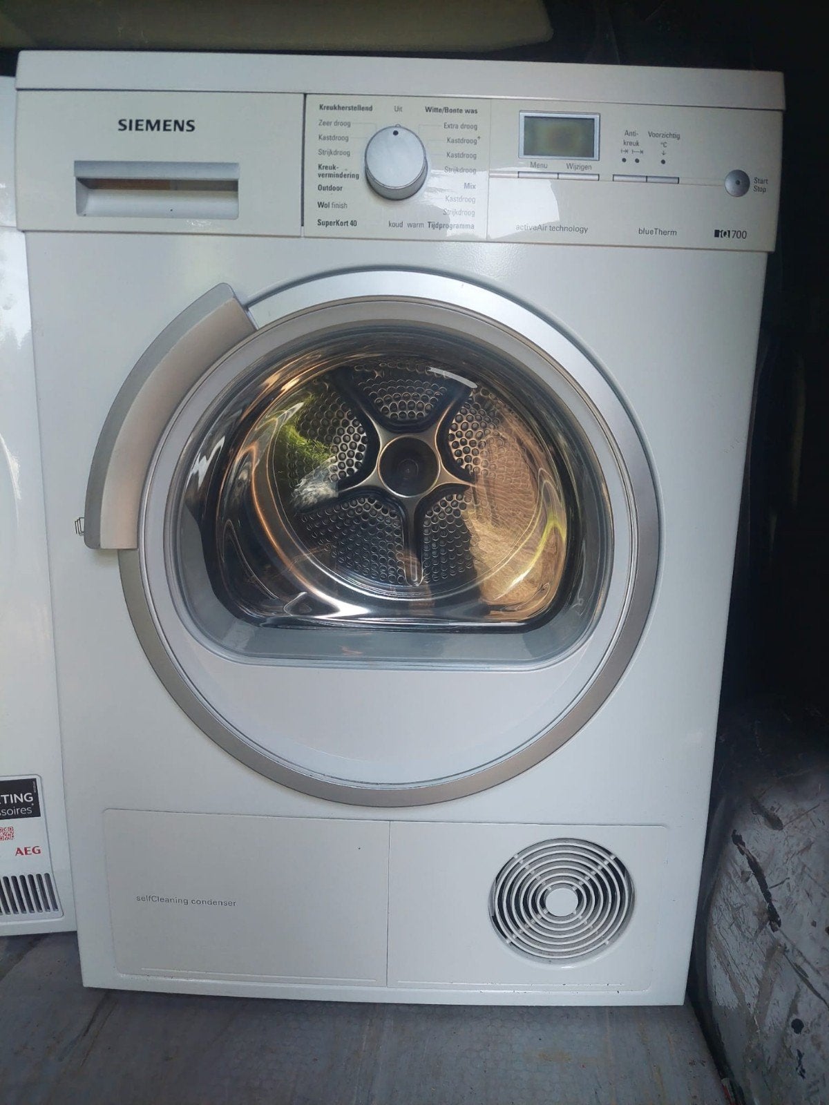 Siemens iQ 700 warmtepompdroger 8kg, Ophalen, Gebruikt, Overige typen, 8 tot 10 kg