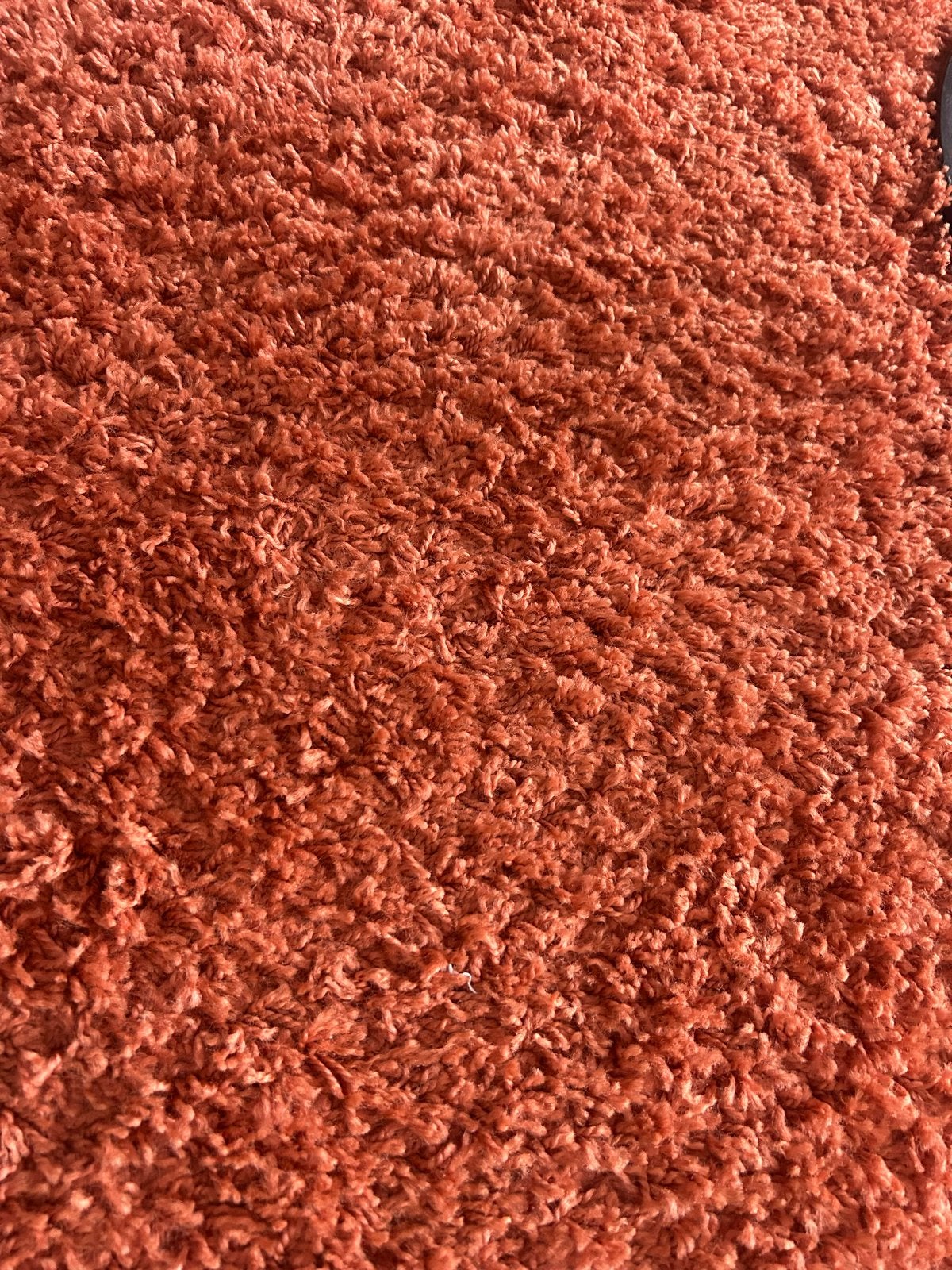 Terracotta vloerkleed z.g.a.n. - 200 cm rond, Huis en Inrichting, Stoffering | Tapijten en Kleden, Ophalen, Rond, Oranje, Zo goed als nieuw