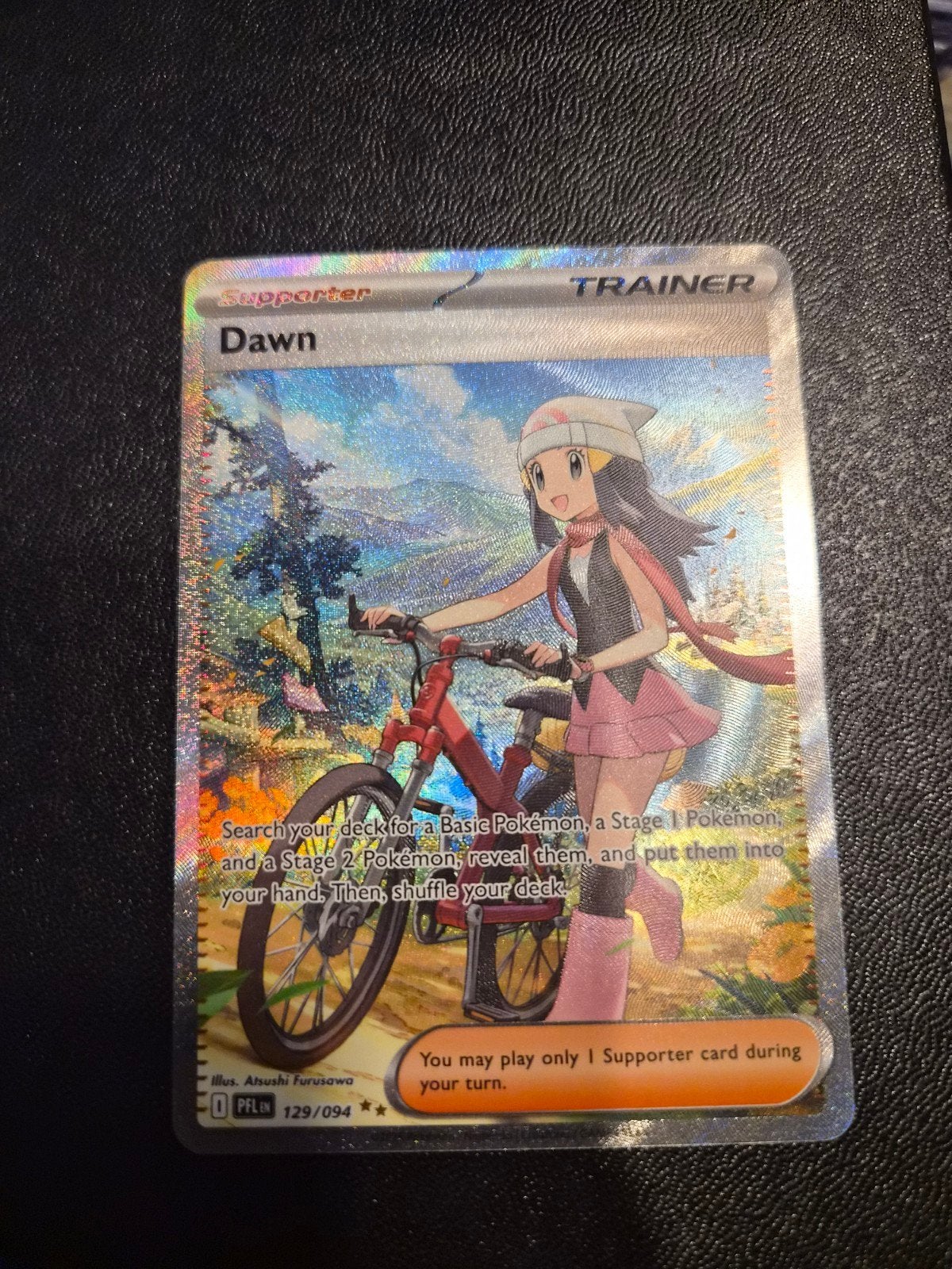 Pokemon TCG Dawn Supporter Full Art Trainer Kaart, Ophalen of Verzenden, Zo goed als nieuw, Losse kaart, Foil