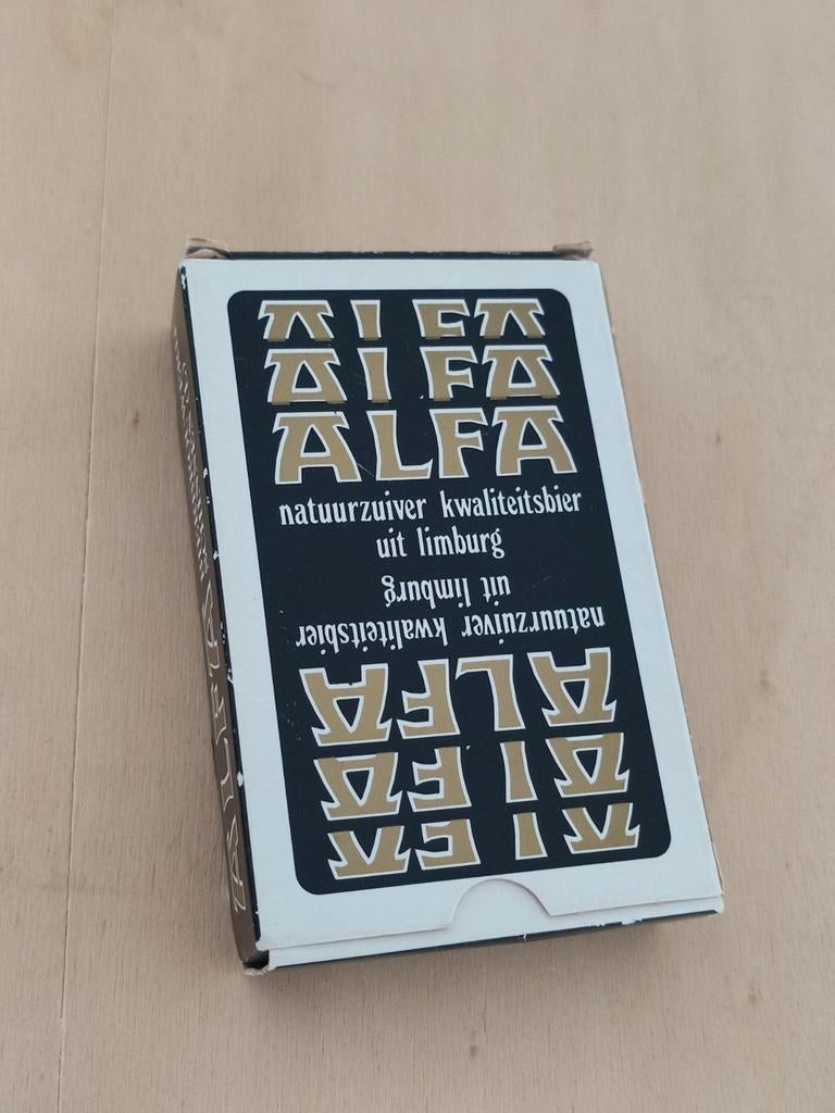 Alfa bier speelkaarten, Ophalen of Verzenden, Zo goed als nieuw, Overige merken