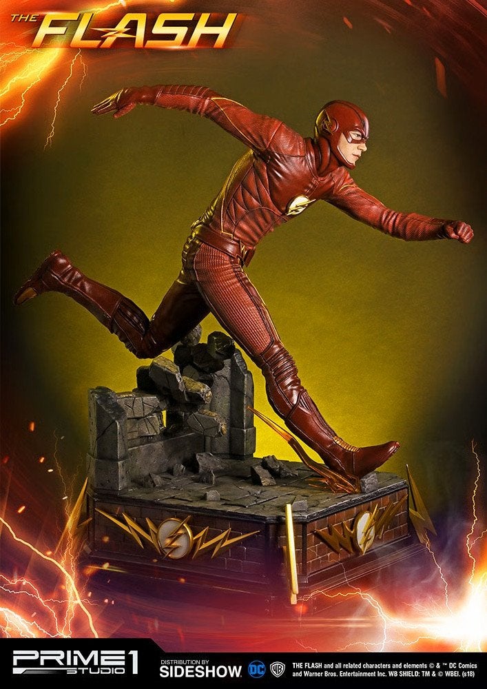 No Sidehshow The Flash Statues by Prime1 New !!!, Verzamelen, Ophalen, Nieuw, Film, Beeldje, Replica of Model