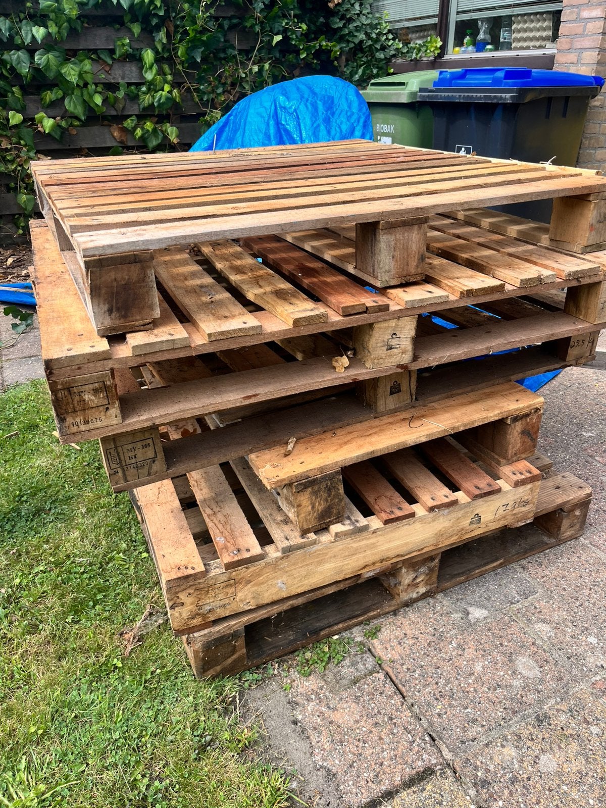 Pallets 6 stuks gratis!, Tuin en Terras, Palen, Balken en Planken, Ophalen of Verzenden, Minder dan 180 cm, Planken