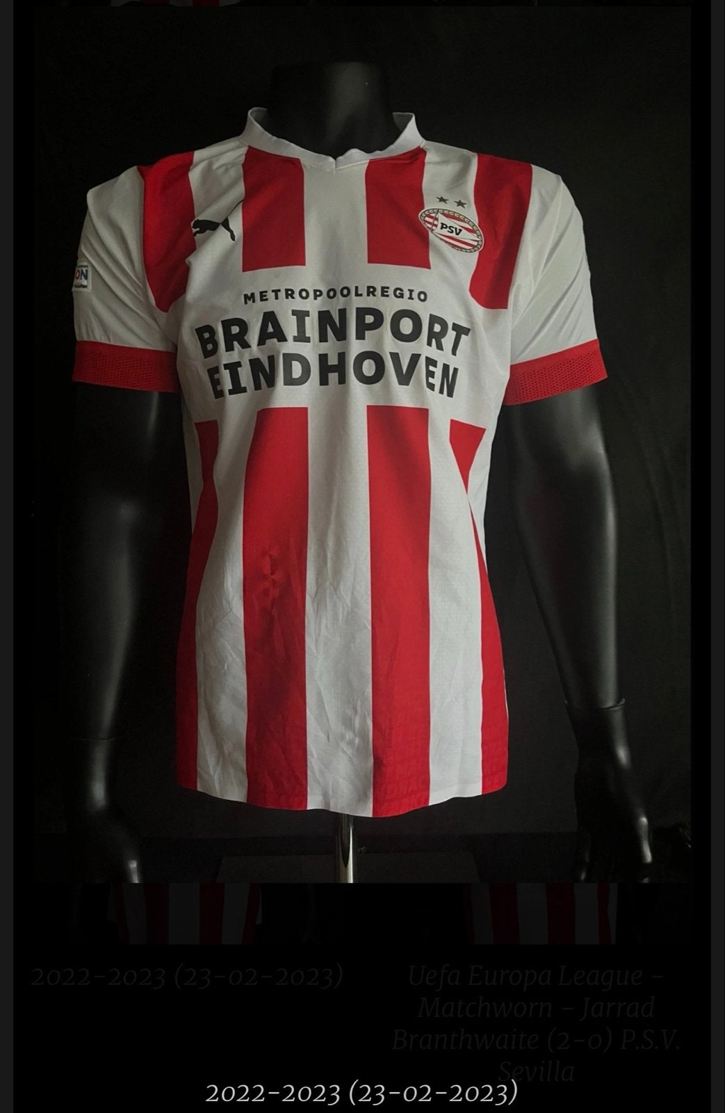 PSV Europa League Matchworn Shirt Mwene #29, Ophalen of Verzenden