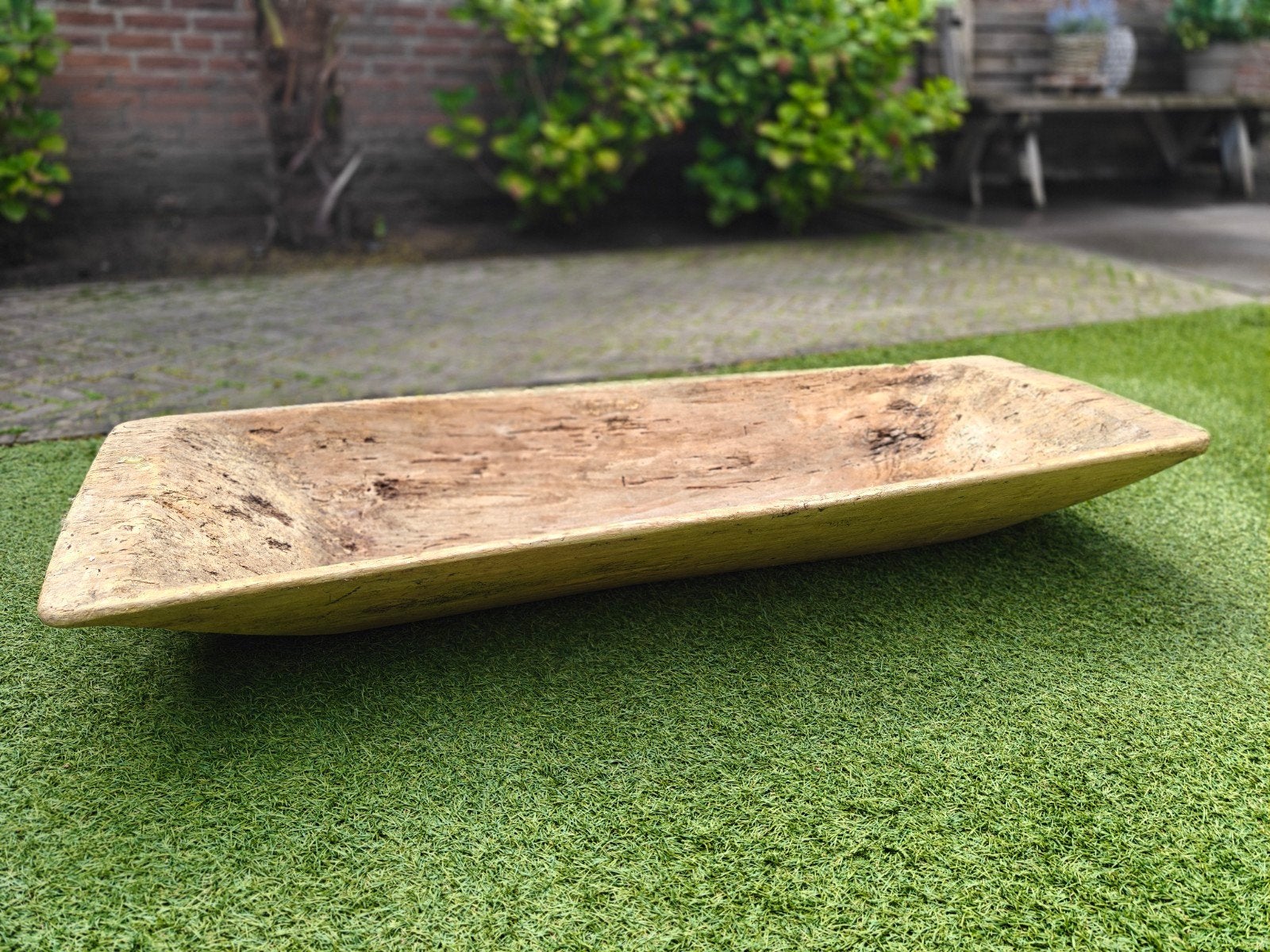 Landelijke, houten trog, Ophalen