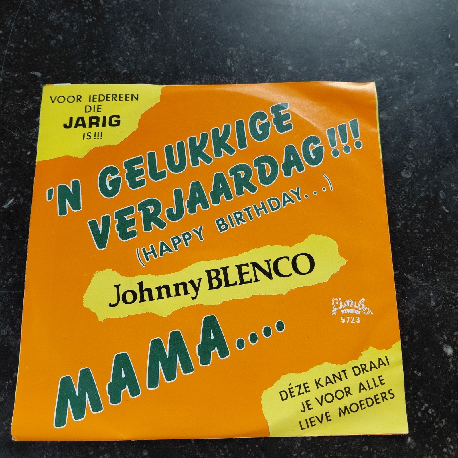 Johnny Blenco - 'N Gelukkige Verjaardag!!! / Mama...., Gebruikt, 7 inch, Ophalen of Verzenden, EP