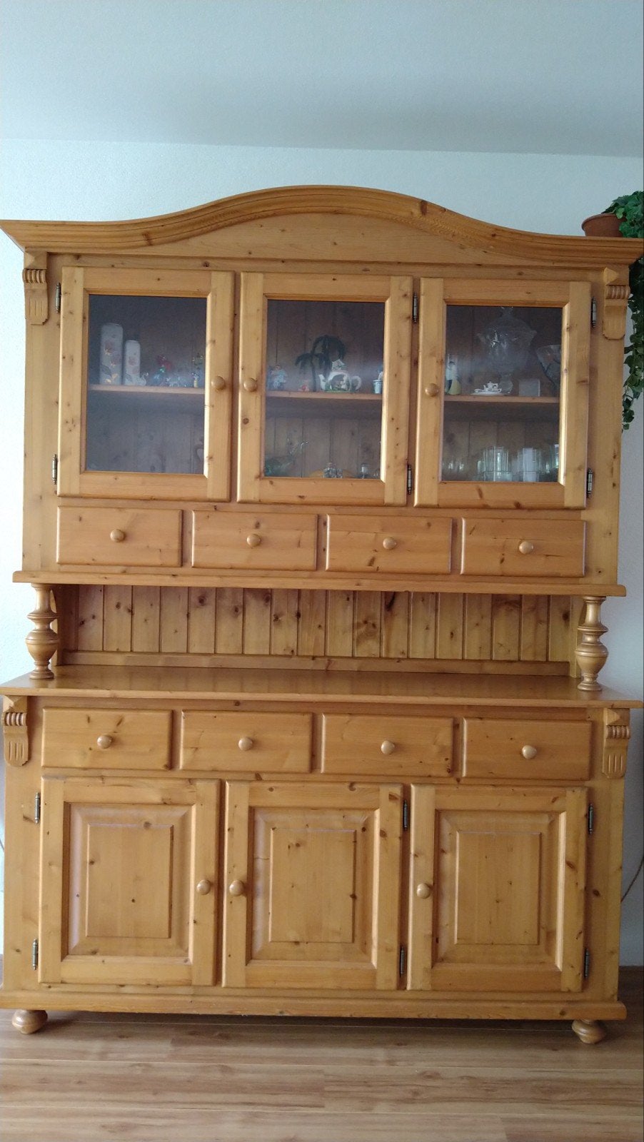Geloogd grenen buffet kast Vintage, Ophalen, Gebruikt, 150 tot 200 cm, 25 tot 50 cm
