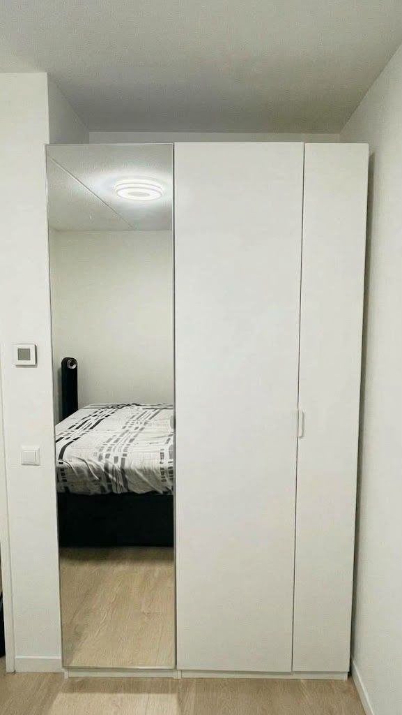 IKEA PAX Wardrobe with Mirror | 125X58X236 cm | Like New, Ophalen, Overige materialen, 100 tot 150 cm, 200 cm of meer