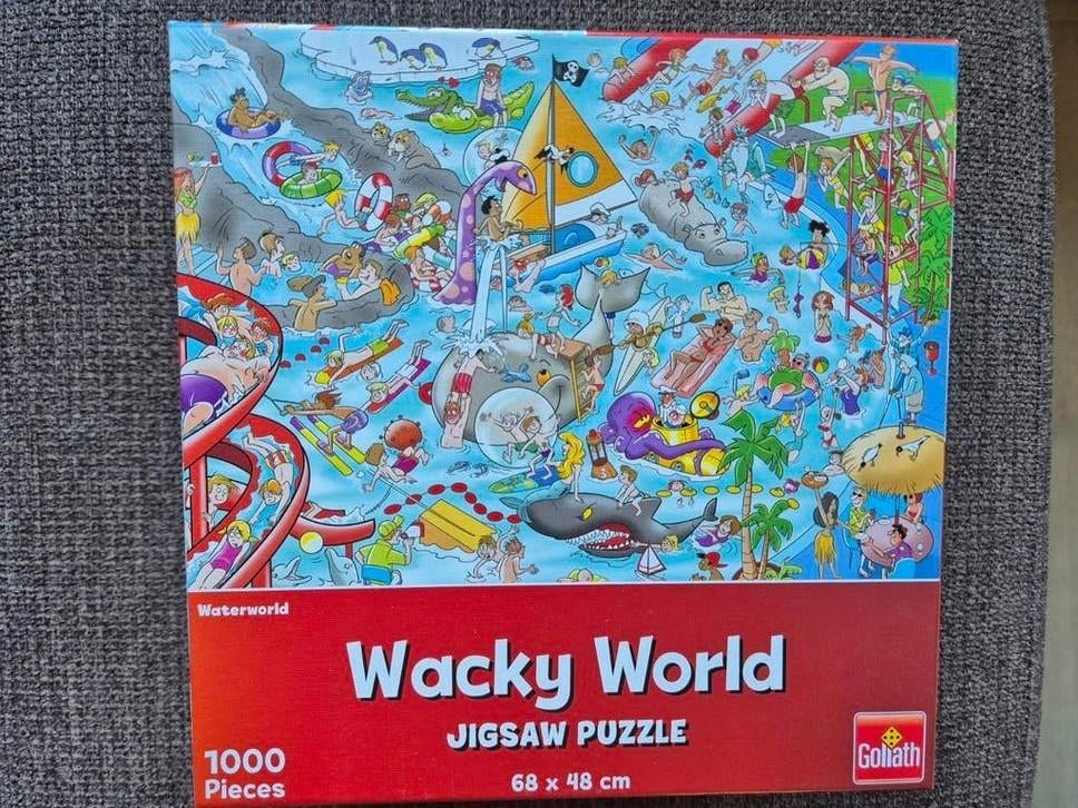 Puzzel 1000 stukjes Wacky World- Waterworld, Ophalen of Verzenden, 500 t/m 1500 stukjes, Zo goed als nieuw