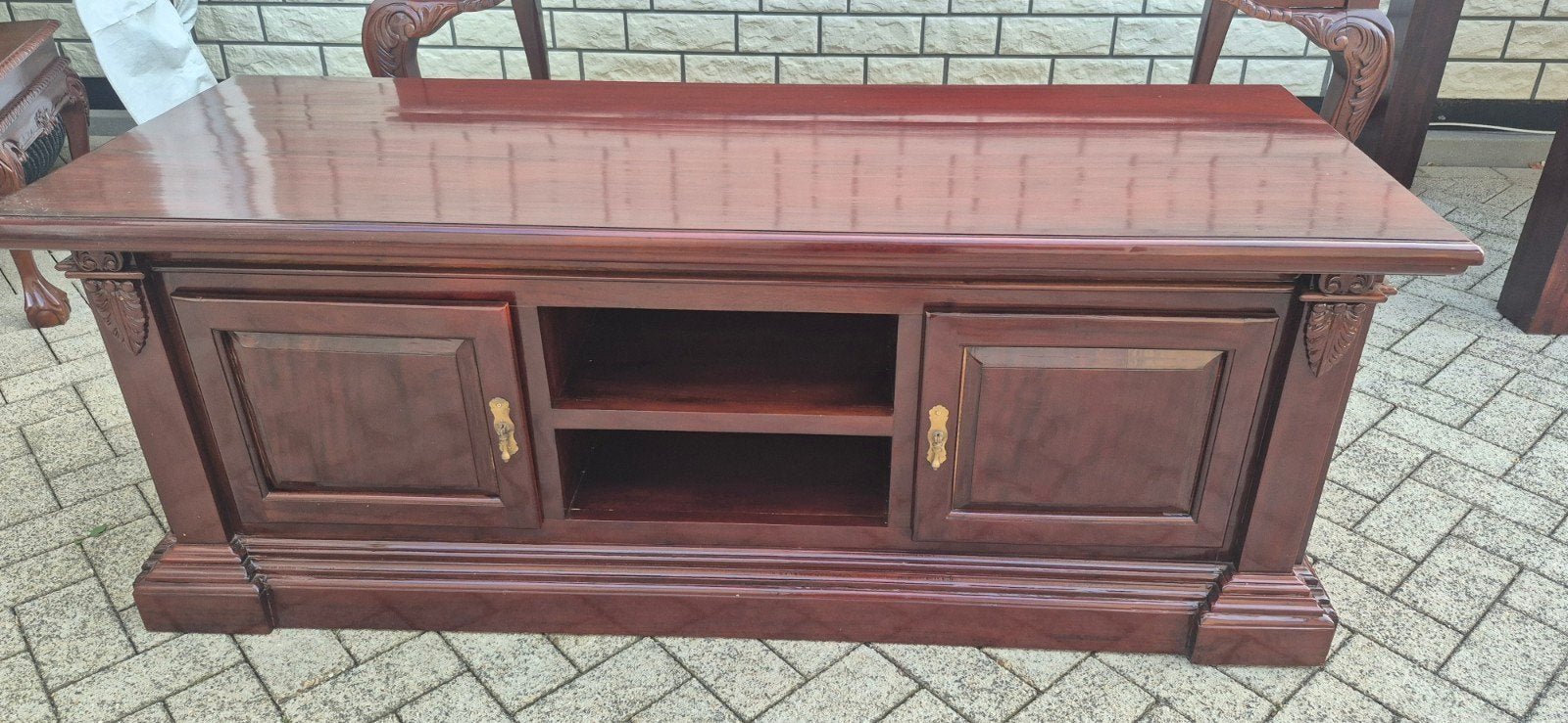 kersenhouten tv-meubel en dressoir, Ophalen of Verzenden, 25 tot 50 cm, Kersenhout, 150 tot 200 cm