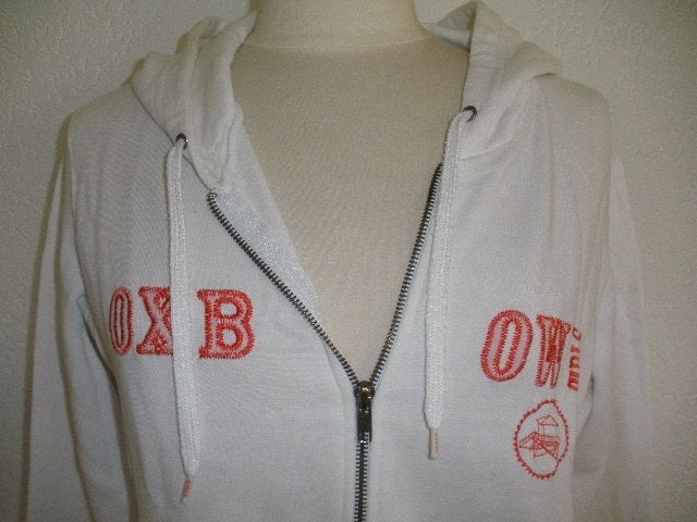 OXBOW hooded vest wit met rood maat M, Maat 38/40 (M), Wit, Ophalen of Verzenden, Zo goed als nieuw