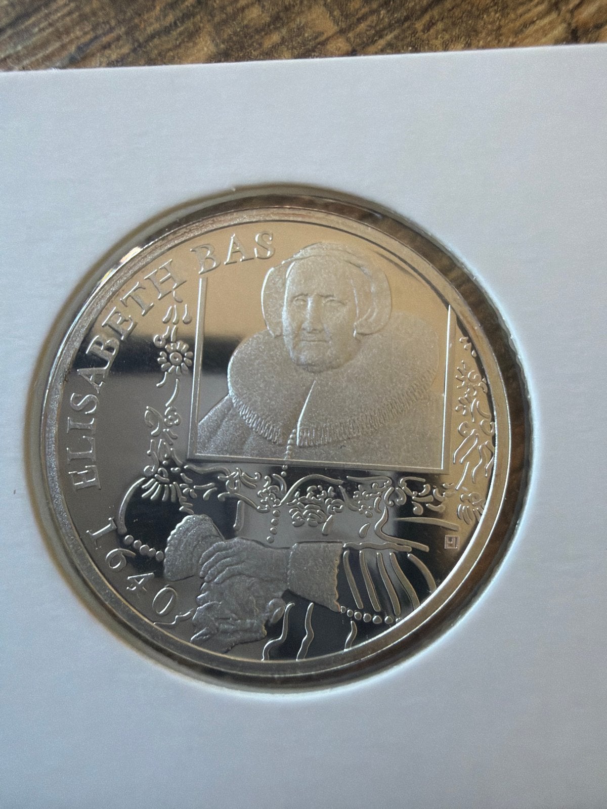 Zilveren penning proof Ferdinand Bol & Elisabeth Bas, Vóór koninkrijk, Zilver, Losse munt, Overige waardes